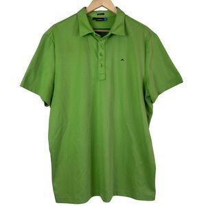 J. Lindeberg Golf Polo Shirt XXL 2XL Regular Fit Performance Cool Wave Green